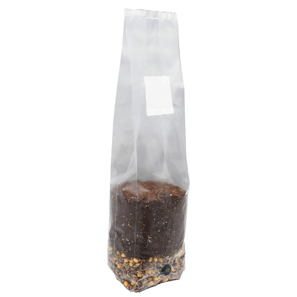 Mini Mega Mix All-In-One Mushroom Grow Bag standing facing right